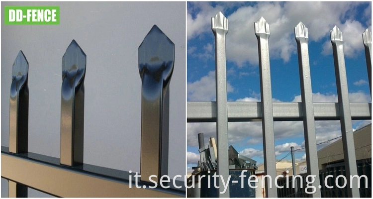 Recinzione di sicurezza per lancia per lancia saldata in acciaio tubolare per il cortile del parco giochi del parco giochi per la scuola giardino